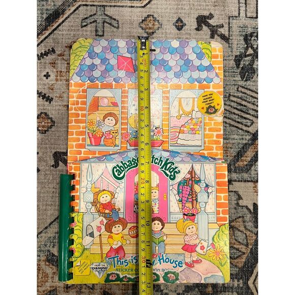 VTG Cabbage Patch Kids This Is My House Puffy Sticker Activity Book‎ EUC 1980s - Picture 11 of 12